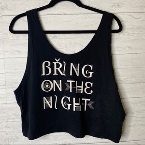 🌈 ASOS bring on the night cropped tank top